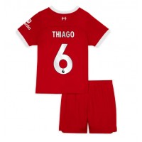 Liverpool Thiago Alcantara #6 Replika babykläder Hemmaställ Barn 2023-24 Kortärmad (+ korta byxor)
